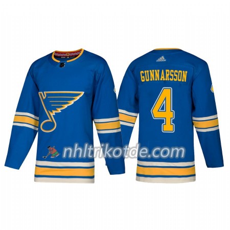 St. Louis Blues Trikot Carl Gunnarsson 4 Adidas Alternate 2018-19 Authentic - Herren